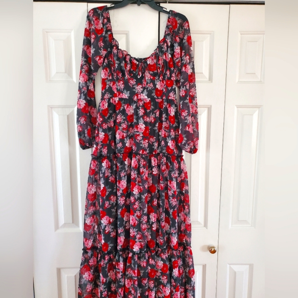 Floral Long Sleeve Dress